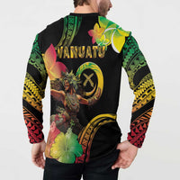 Halo Vanuatu Button Sweatshirt Beautiful Woman Dancing LT05 - Polynesian Pride