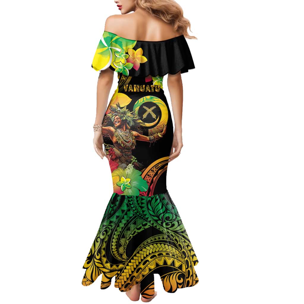 Halo Vanuatu Family Matching Mermaid Dress and Hawaiian Shirt Beautiful Woman Dancing LT05 - Polynesian Pride