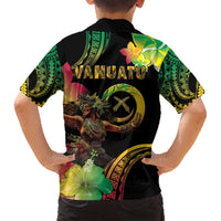 Halo Vanuatu Family Matching Off Shoulder Maxi Dress and Hawaiian Shirt Beautiful Woman Dancing LT05 - Polynesian Pride