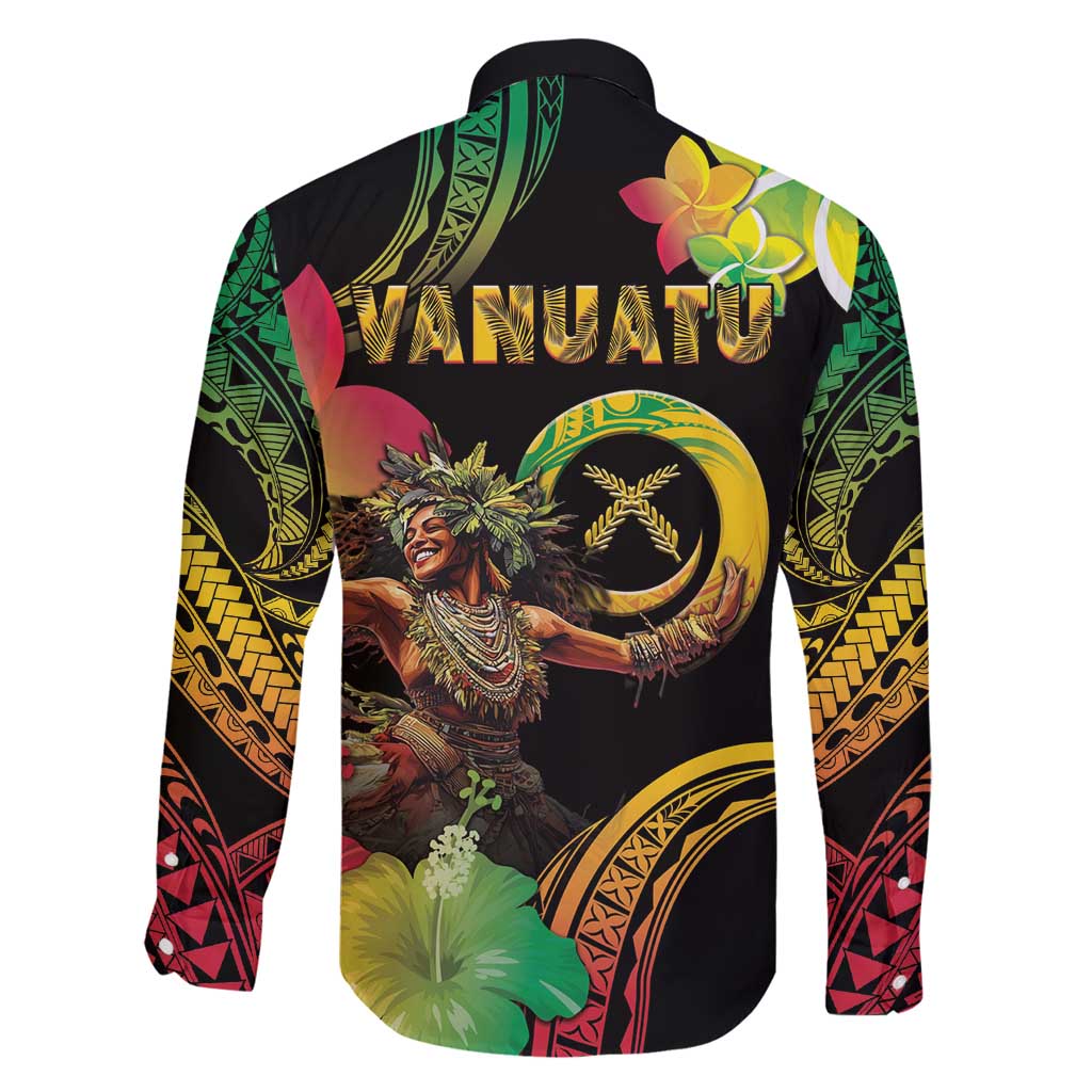 Halo Vanuatu Family Matching Tank Maxi Dress and Hawaiian Shirt Beautiful Woman Dancing LT05 - Polynesian Pride
