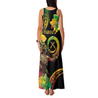 Halo Vanuatu Family Matching Tank Maxi Dress and Hawaiian Shirt Beautiful Woman Dancing LT05 - Polynesian Pride