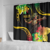 Halo Vanuatu Shower Curtain Beautiful Woman Dancing LT05 - Polynesian Pride