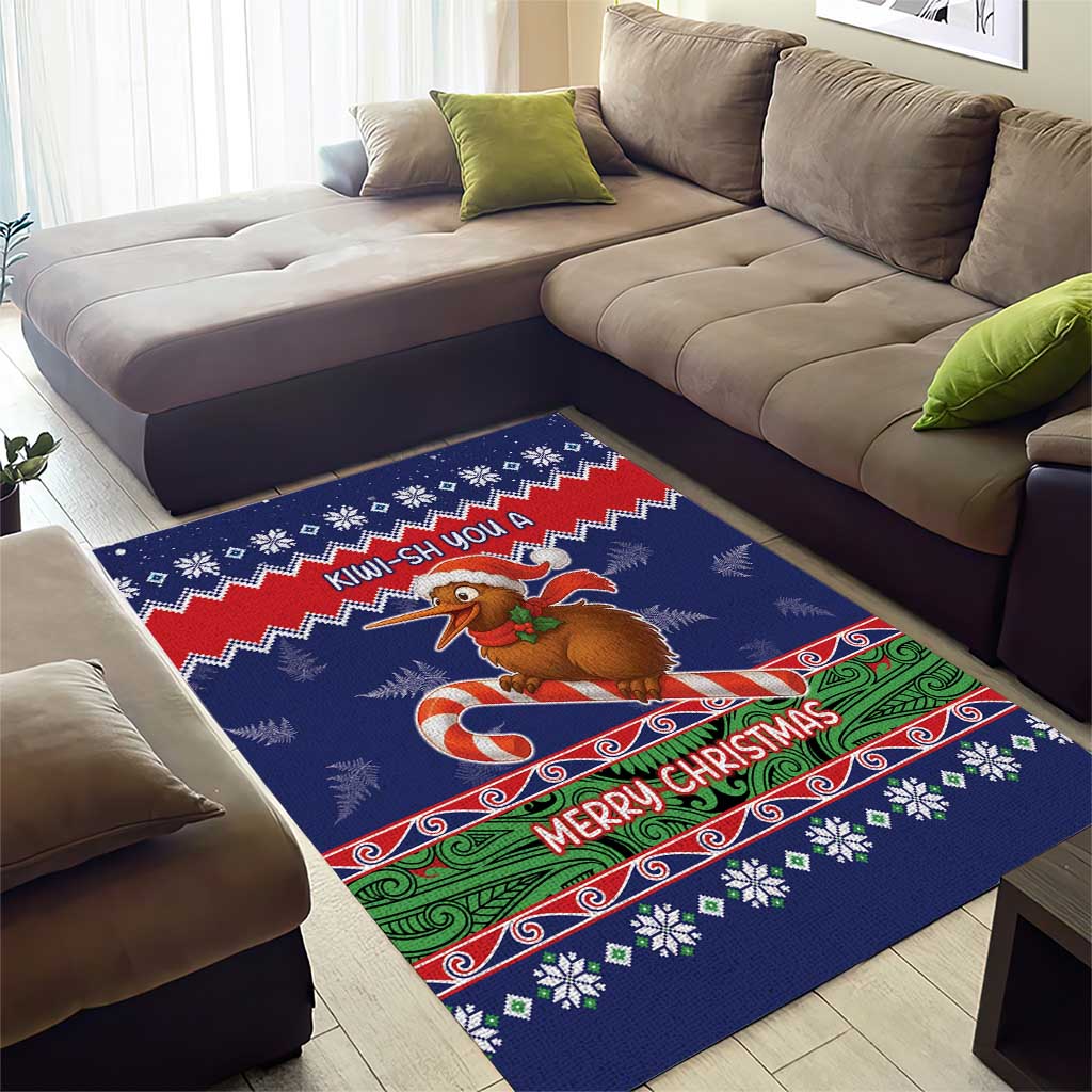 New Zealand Christmas Area Rug Kiwi-sh You A Merry Christmas LT05 - Polynesian Pride