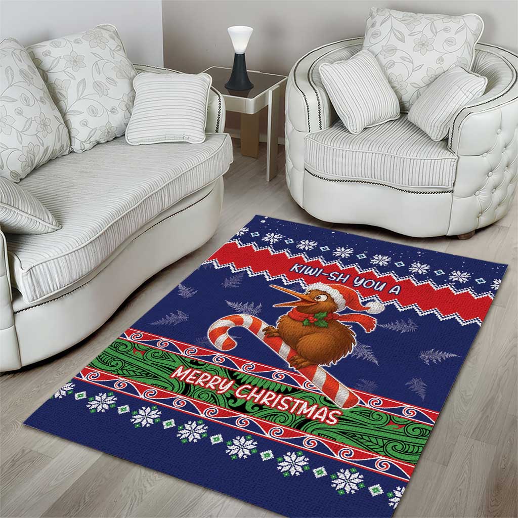 New Zealand Christmas Area Rug Kiwi-sh You A Merry Christmas LT05 - Polynesian Pride