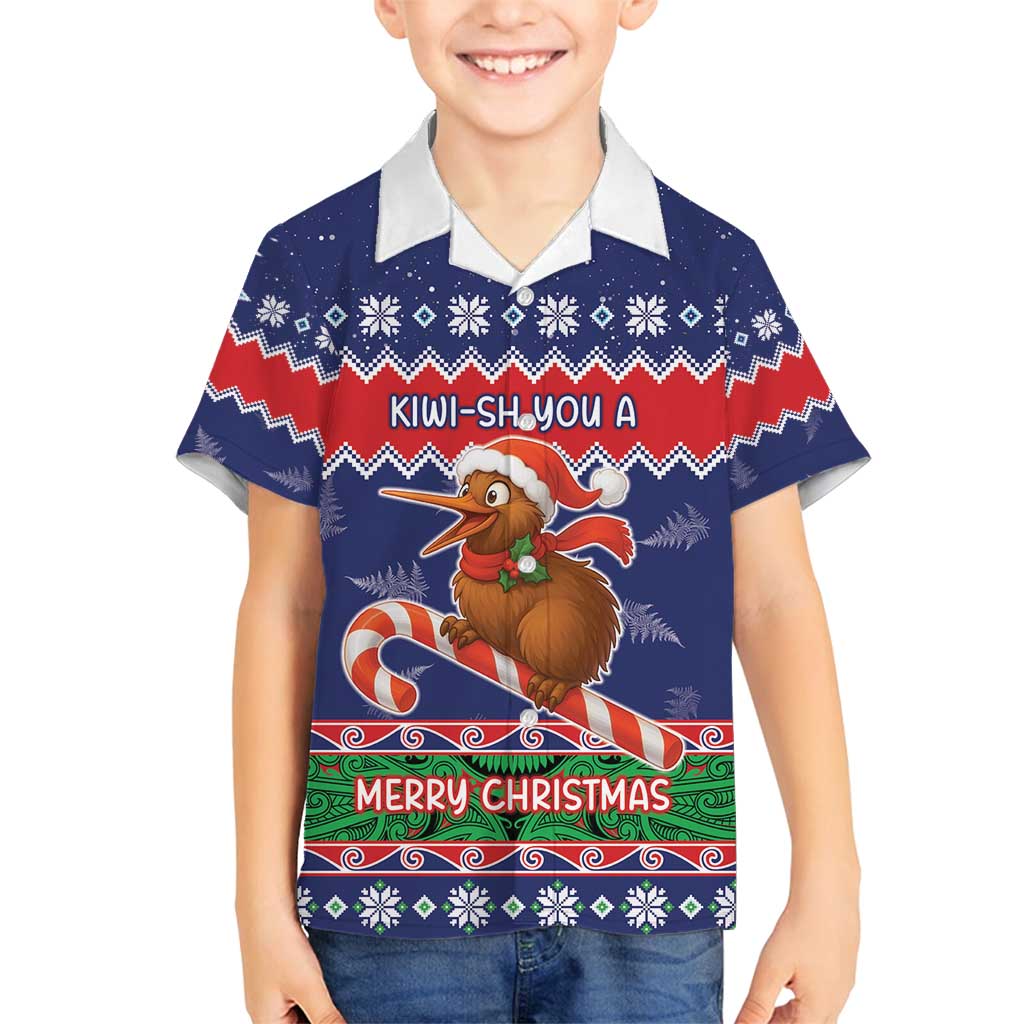 New Zealand Christmas Family Matching Puletasi and Hawaiian Shirt Kiwi-sh You A Merry Christmas - Polynesian Pride