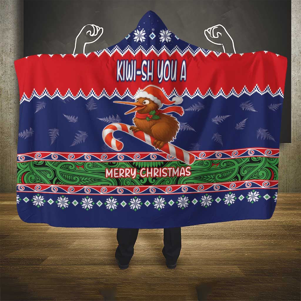 New Zealand Christmas Hooded Blanket Kiwi-sh You A Merry Christmas LT05 - Polynesian Pride