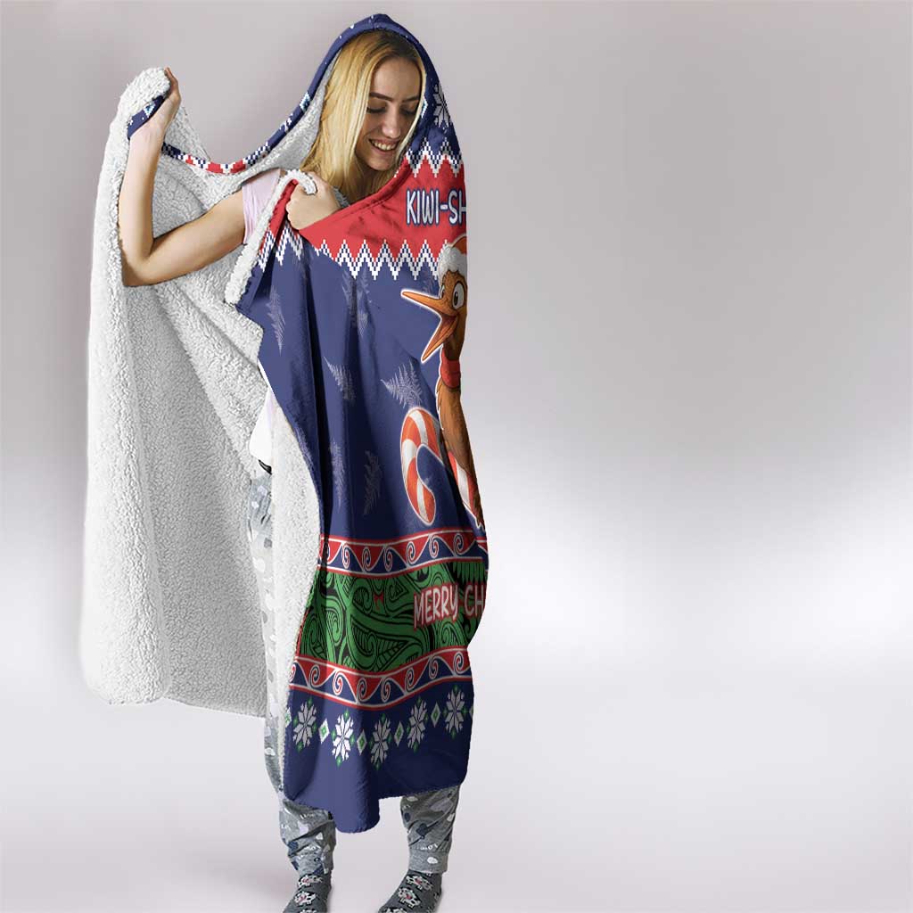 New Zealand Christmas Hooded Blanket Kiwi-sh You A Merry Christmas LT05 - Polynesian Pride