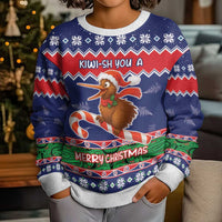 New Zealand Christmas Kid Ugly Christmas Sweater Kiwi-sh You A Merry Christmas LT05 - Polynesian Pride