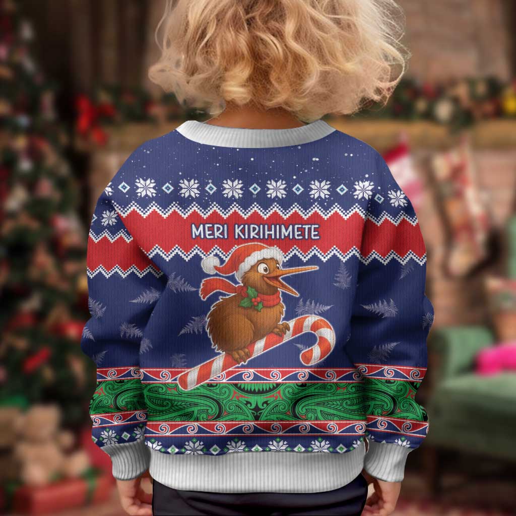 New Zealand Christmas Kid Ugly Christmas Sweater Kiwi-sh You A Merry Christmas LT05 - Polynesian Pride