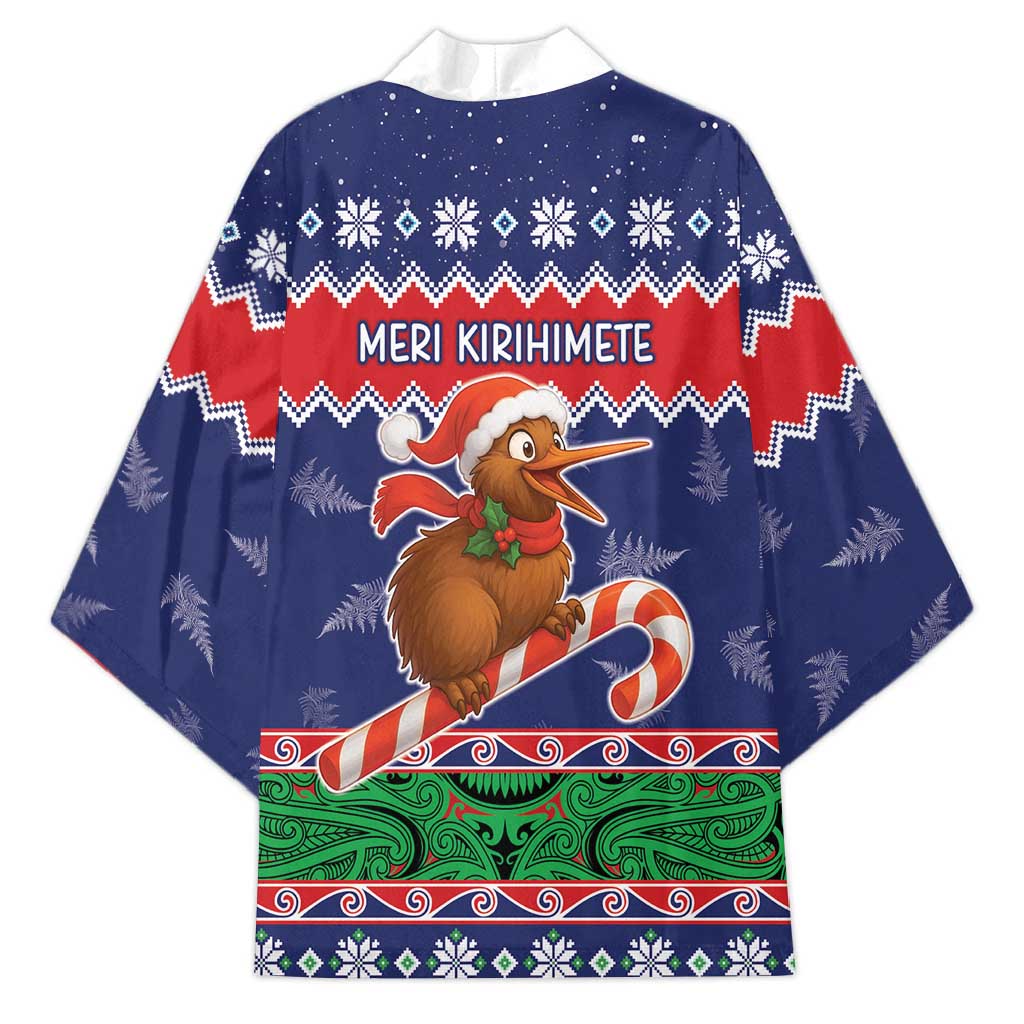 New Zealand Christmas Kimono Kiwi-sh You A Merry Christmas LT05 - Polynesian Pride