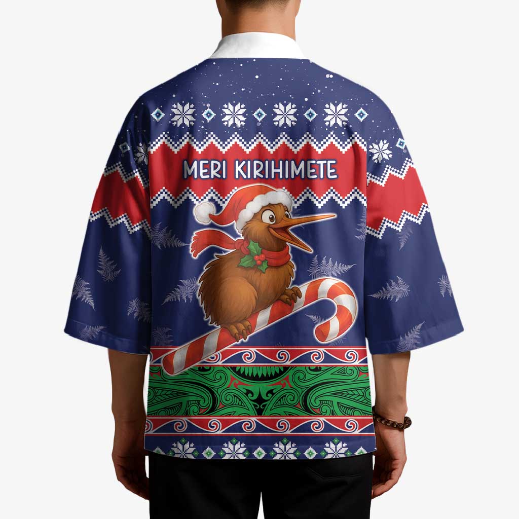 New Zealand Christmas Kimono Kiwi-sh You A Merry Christmas LT05 - Polynesian Pride