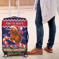 New Zealand Christmas Luggage Cover Kiwi-sh You A Merry Christmas - Polynesian Pride