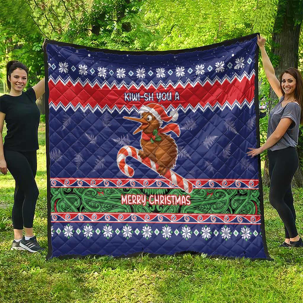 New Zealand Christmas Quilt Kiwi-sh You A Merry Christmas - Polynesian Pride
