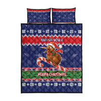 New Zealand Christmas Quilt Bed Set Kiwi-sh You A Merry Christmas - Polynesian Pride