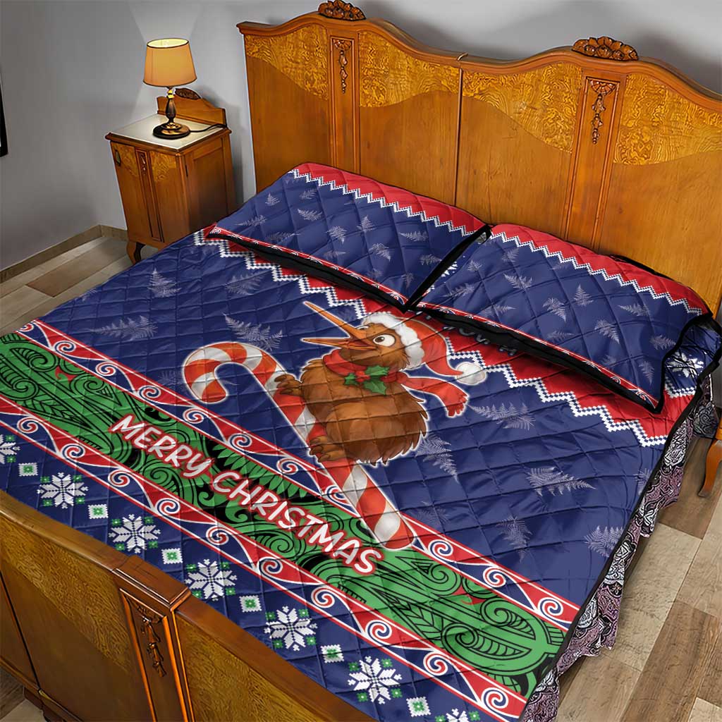 New Zealand Christmas Quilt Bed Set Kiwi-sh You A Merry Christmas - Polynesian Pride