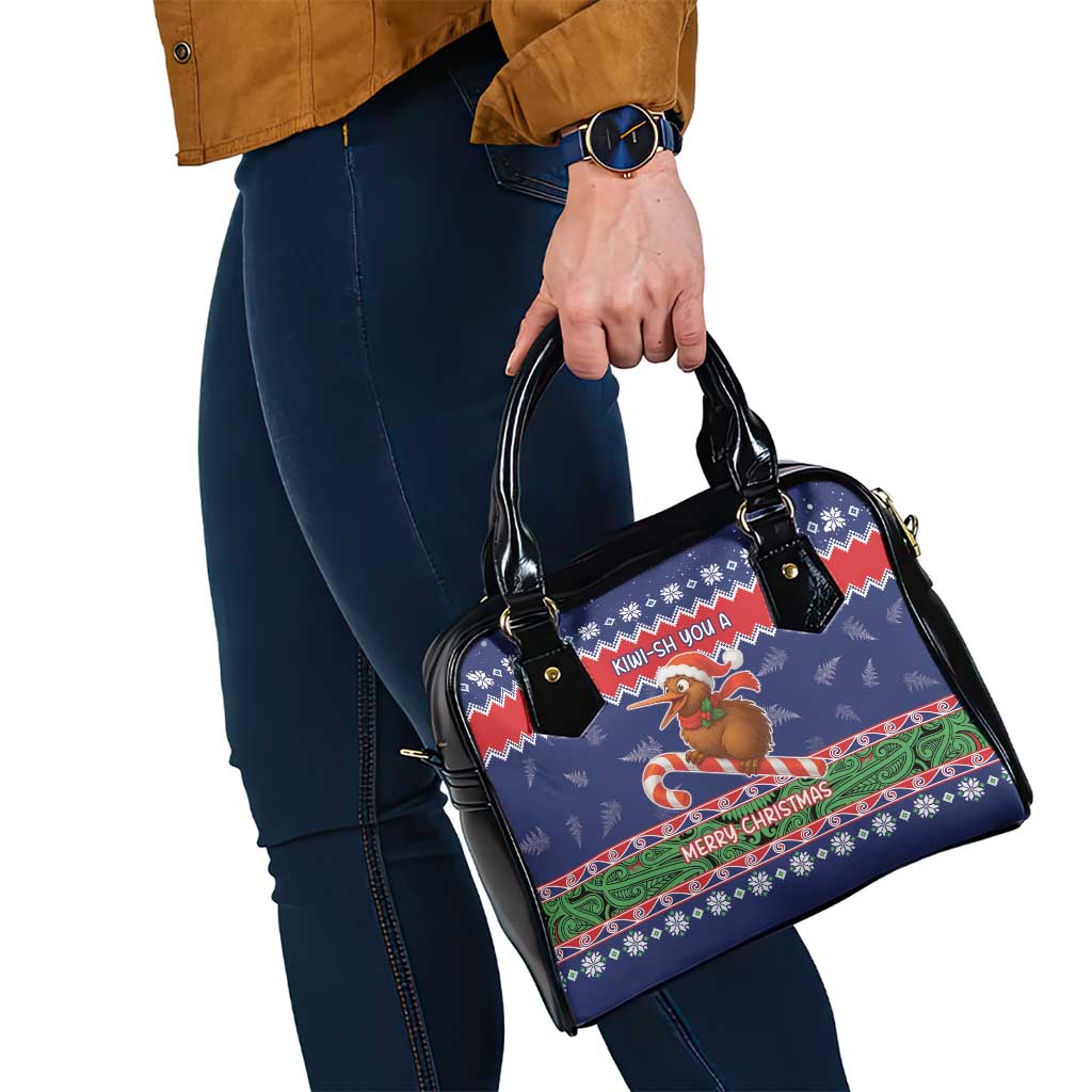 New Zealand Christmas Shoulder Handbag Kiwi-sh You A Merry Christmas LT05 - Polynesian Pride