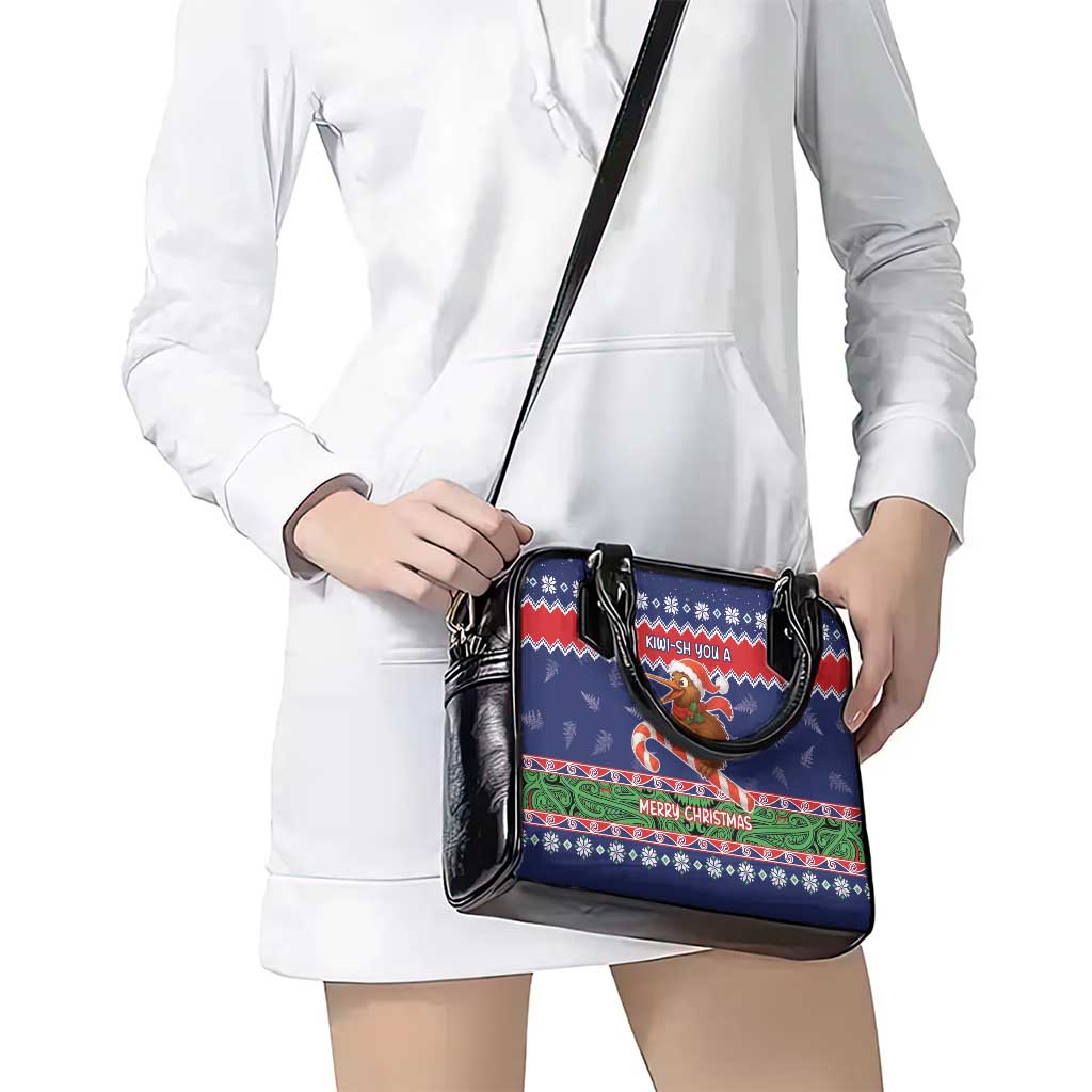 New Zealand Christmas Shoulder Handbag Kiwi-sh You A Merry Christmas LT05 - Polynesian Pride