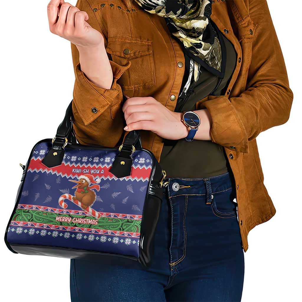 New Zealand Christmas Shoulder Handbag Kiwi-sh You A Merry Christmas LT05 - Polynesian Pride