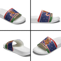 New Zealand Christmas Slide Sandals Kiwi-sh You A Merry Christmas LT05 - Polynesian Pride