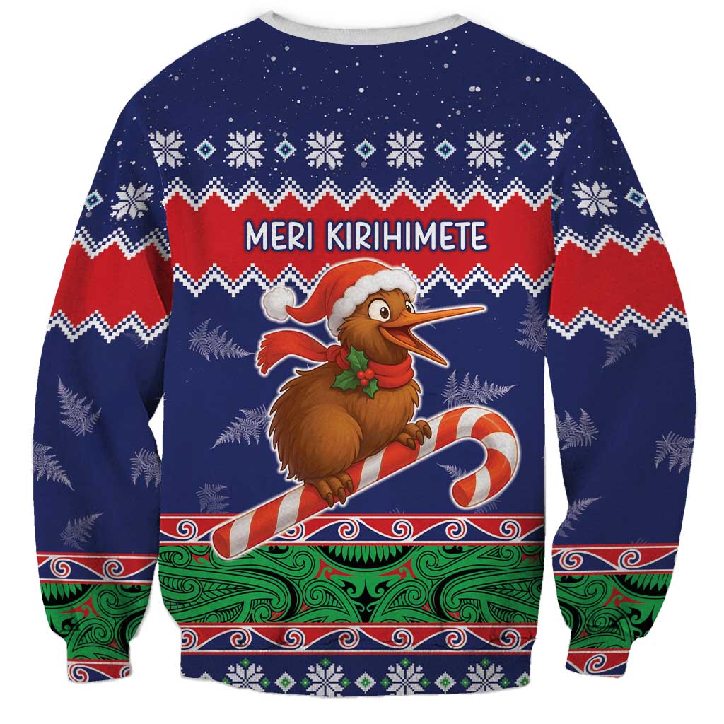 New Zealand Christmas Sweatshirt Kiwi-sh You A Merry Christmas - Polynesian Pride