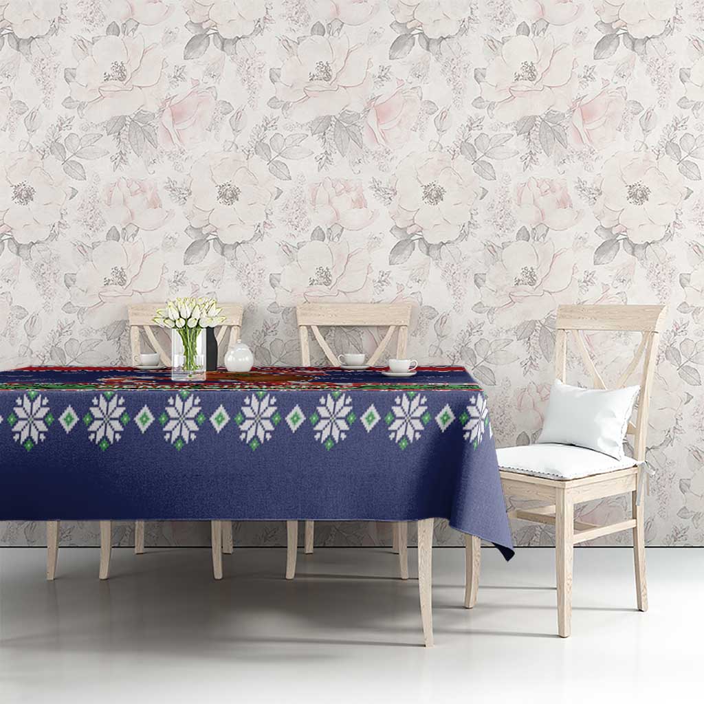 New Zealand Christmas Tablecloth Kiwi-sh You A Merry Christmas - Polynesian Pride