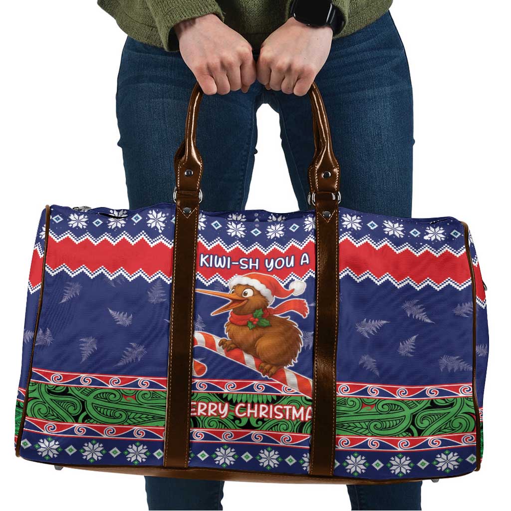 New Zealand Christmas Travel Bag Kiwi-sh You A Merry Christmas - Polynesian Pride