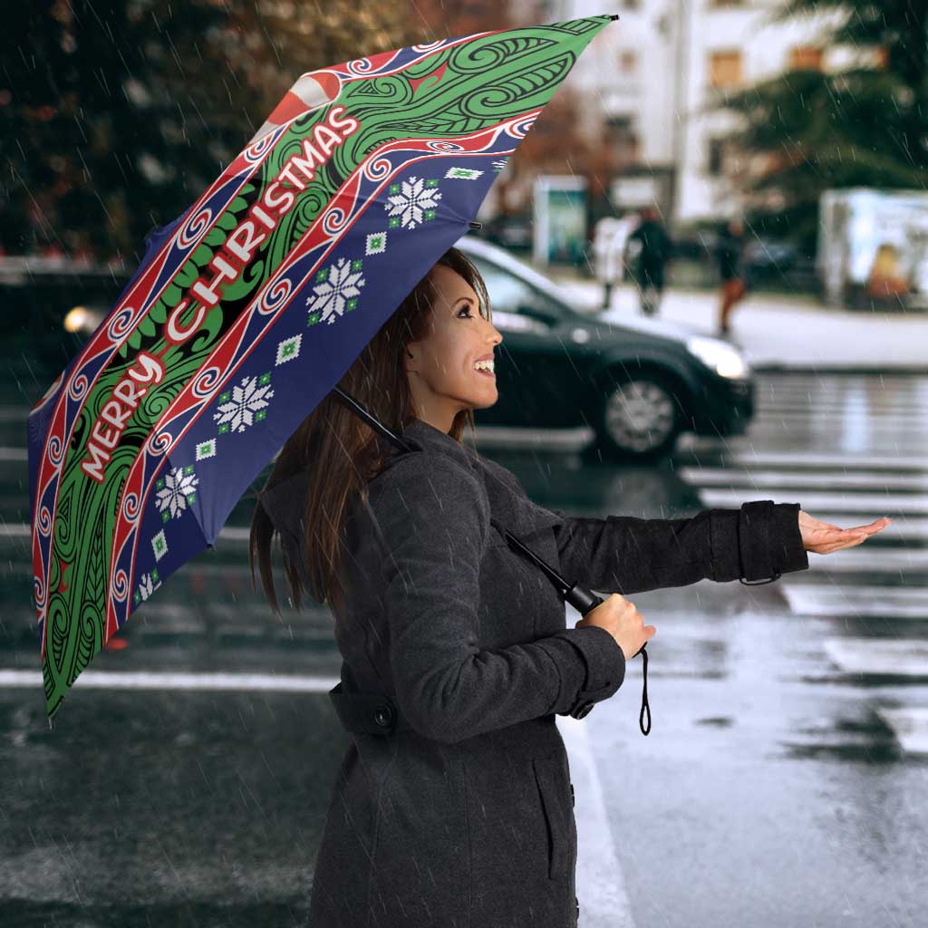 New Zealand Christmas Umbrella Kiwi-sh You A Merry Christmas - Polynesian Pride