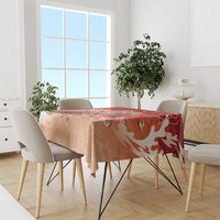 Hawaii Funny Christmas Tablecloth Santa Surfing With Tapa Pattern LT05 - Polynesian Pride