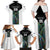 Custom New Zealand Fern Rugby Family Matching Off Shoulder Maxi Dress and Hawaiian Shirt World Cup 2023 Paua Shell Maori Pattern LT05 - Polynesian Pride