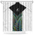 New Zealand Fern Rugby Shower Curtain World Cup 2023 Paua Shell Maori Pattern LT05 White - Polynesian Pride