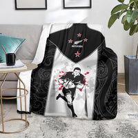 New Zealand Player Rugby Blanket World Cup 2023 Maori Pattern LT05 - Polynesian Pride