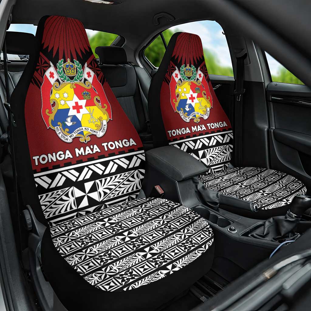 Tonga Constitution Day Car Seat Cover Tongan Kupesi Ngatu Pattern