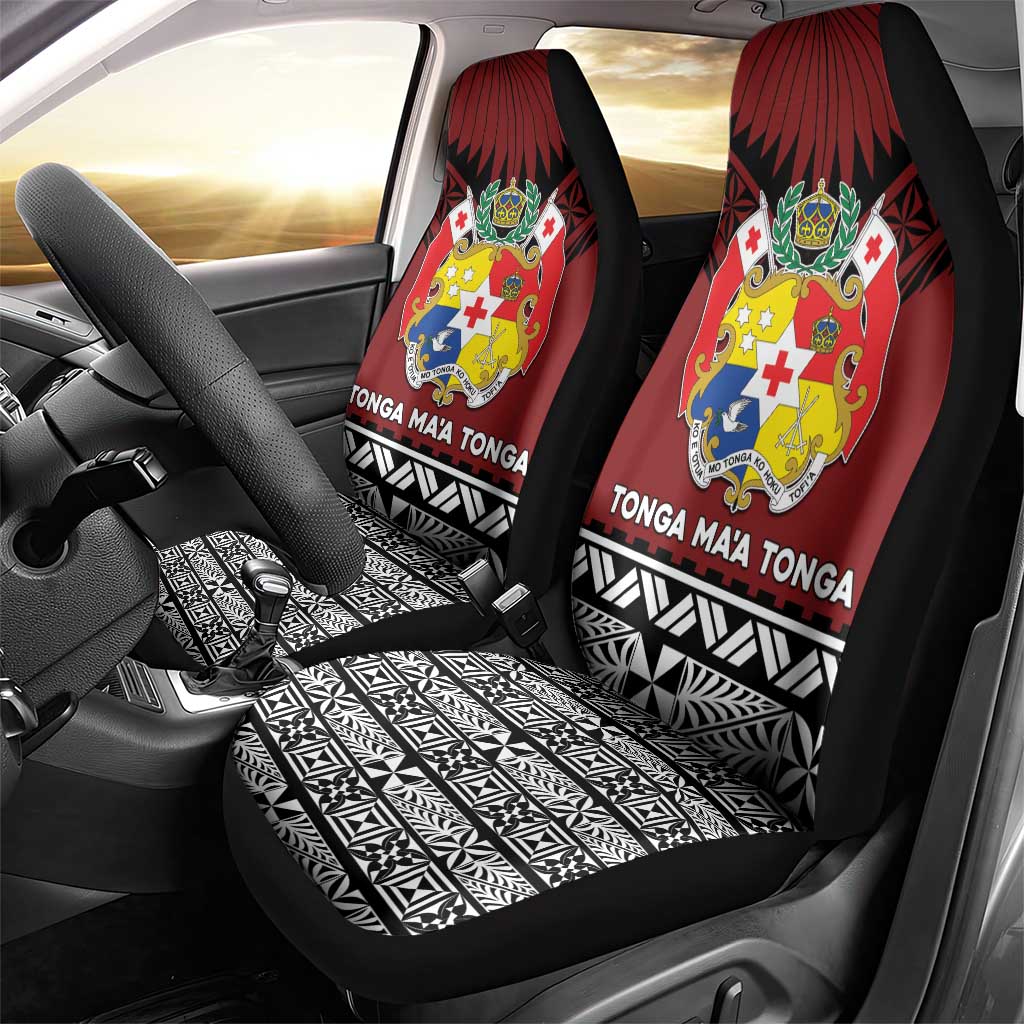 Tonga Constitution Day Car Seat Cover Tongan Kupesi Ngatu Pattern