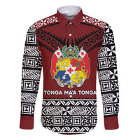 Personalised Tonga Constitution Day Family Matching Tank Maxi Dress and Hawaiian Shirt Tongan Kupesi Ngatu Pattern