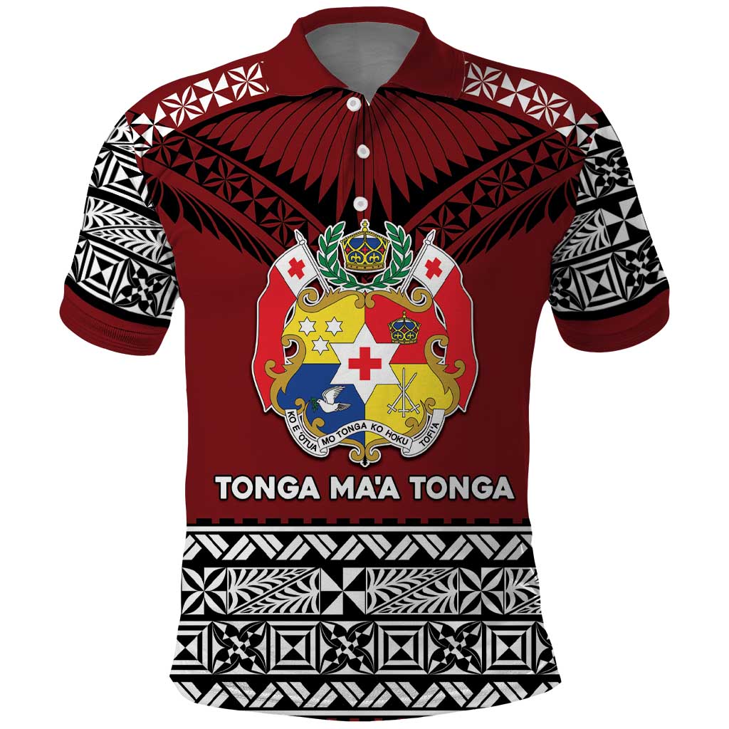 Personalised Tonga Constitution Day Polo Shirt Tongan Kupesi Ngatu Pattern