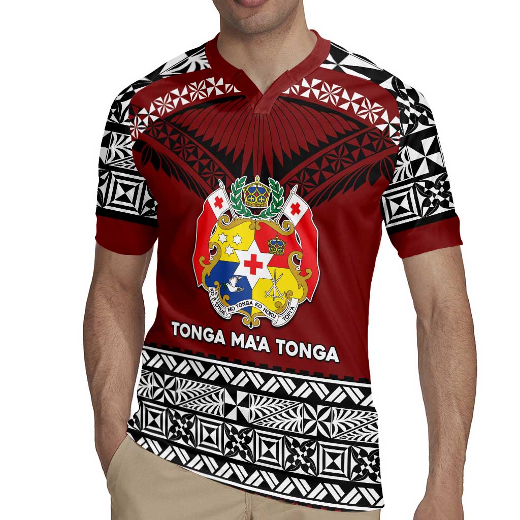 Personalised Tonga Constitution Day Rugby Jersey Tongan Kupesi Ngatu Pattern