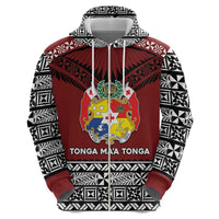 Personalised Tonga Constitution Day Zip Hoodie Tongan Kupesi Ngatu Pattern LT05 - Polynesian Pride