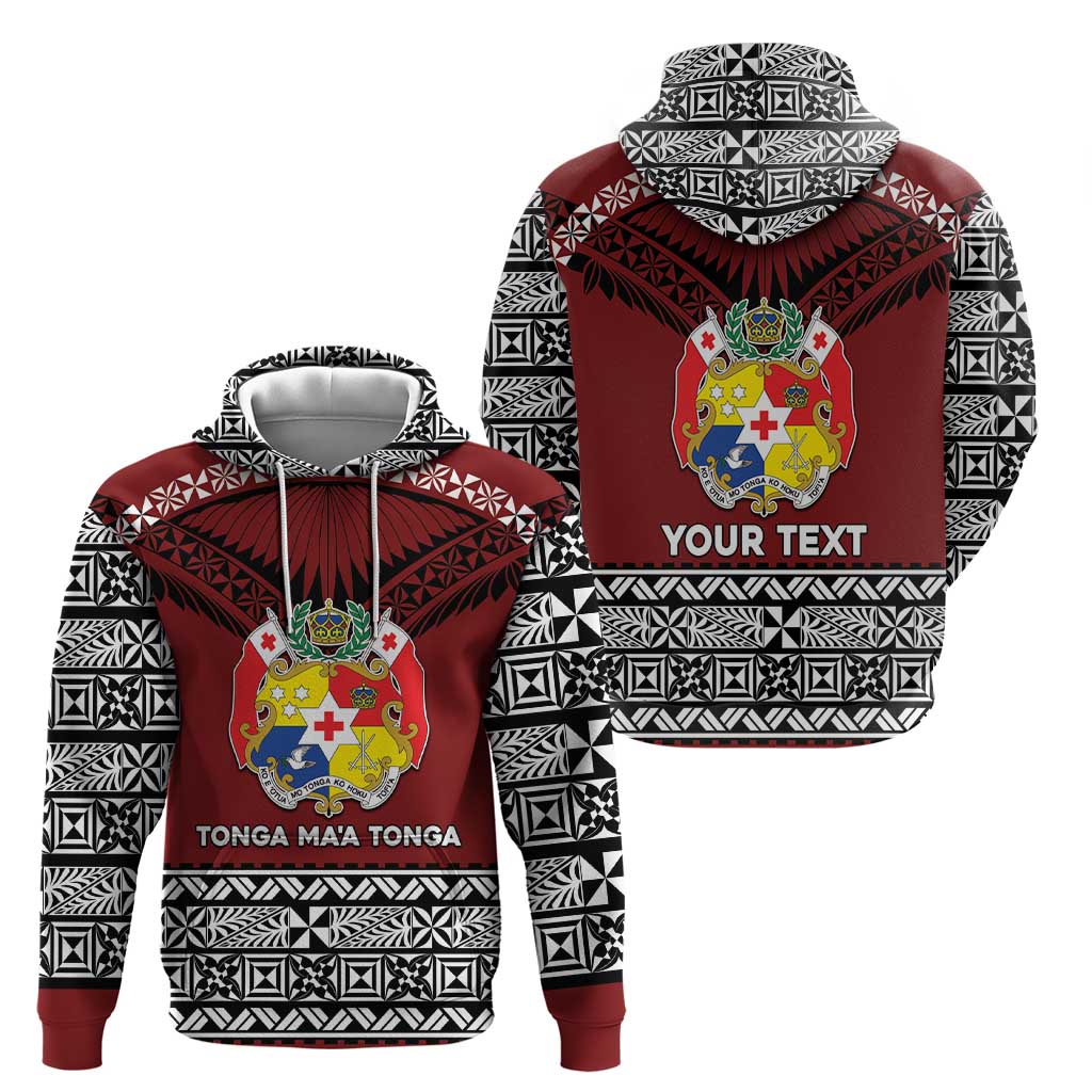 Personalised Tonga Constitution Day Zip Hoodie Tongan Kupesi Ngatu Pattern LT05 - Polynesian Pride