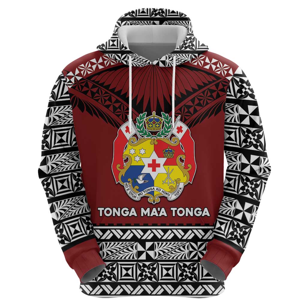 Personalised Tonga Constitution Day Zip Hoodie Tongan Kupesi Ngatu Pattern LT05 - Polynesian Pride