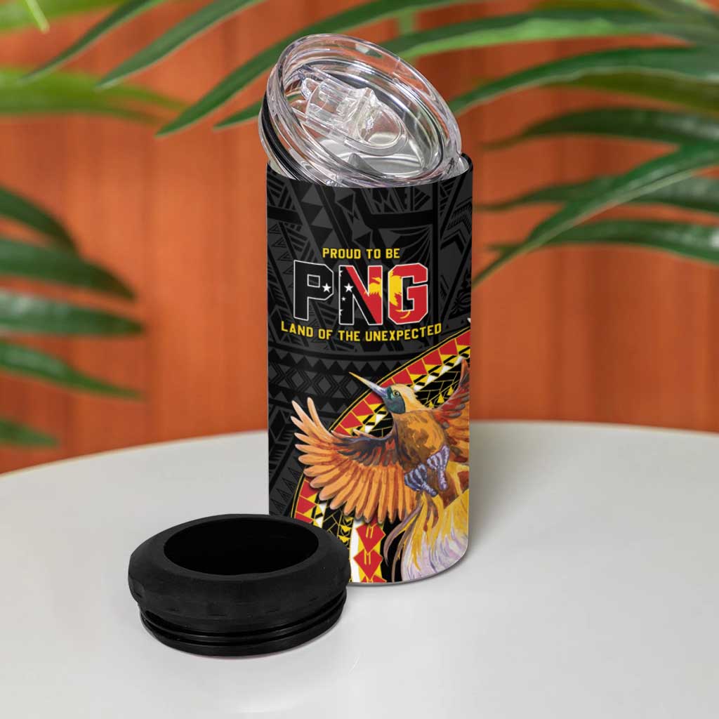 Papua New Guinea Tok Pisin Wik 4 in 1 Can Cooler Tumbler Land Of The Unexpected