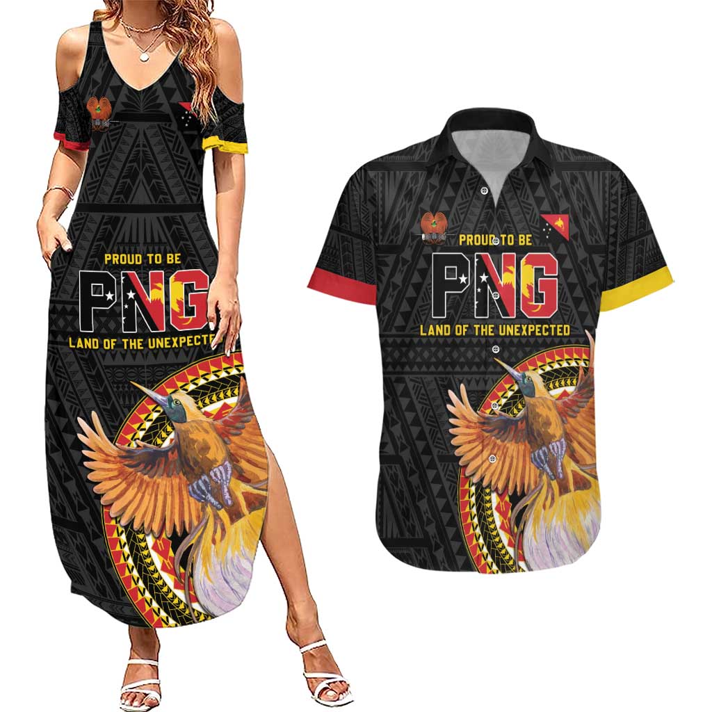 Papua New Guinea Tok Pisin Wik Couples Matching Summer Maxi Dress and Hawaiian Shirt Land Of The Unexpected