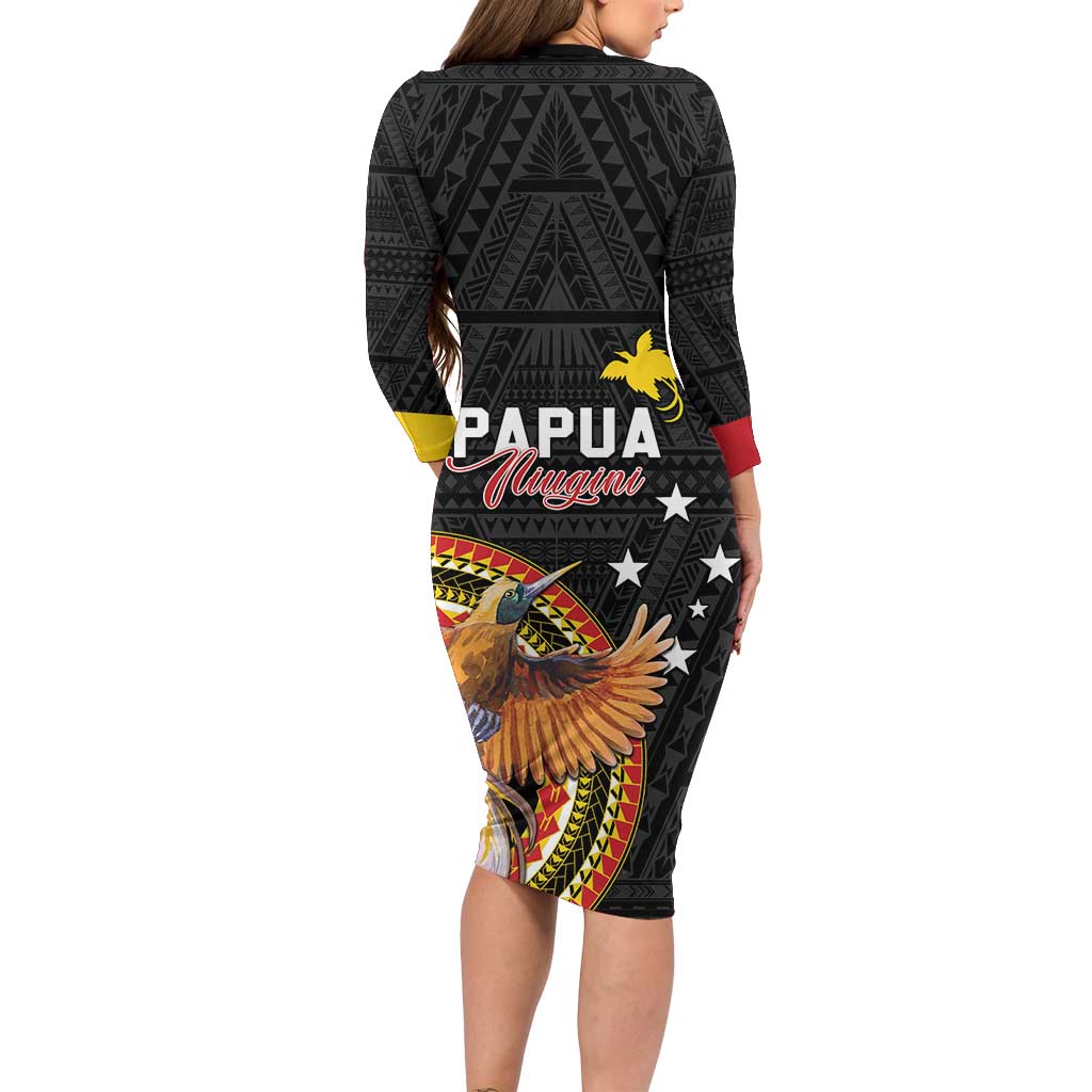 Papua New Guinea Tok Pisin Wik Family Matching Long Sleeve Bodycon Dress and Hawaiian Shirt Land Of The Unexpected