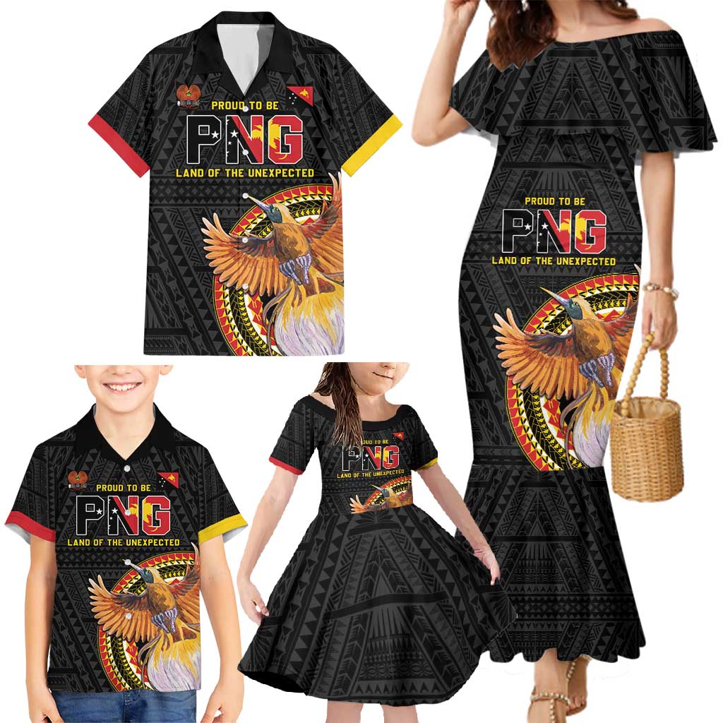 Papua New Guinea Tok Pisin Wik Family Matching Mermaid Dress and Hawaiian Shirt Land Of The Unexpected