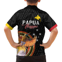 Papua New Guinea Tok Pisin Wik Family Matching Off The Shoulder Long Sleeve Dress and Hawaiian Shirt Land Of The Unexpected