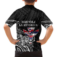 Hawaii November 28th Is My Independence Day Family Matching Off Shoulder Maxi Dress and Hawaiian Shirt LT05 - Polynesian Pride