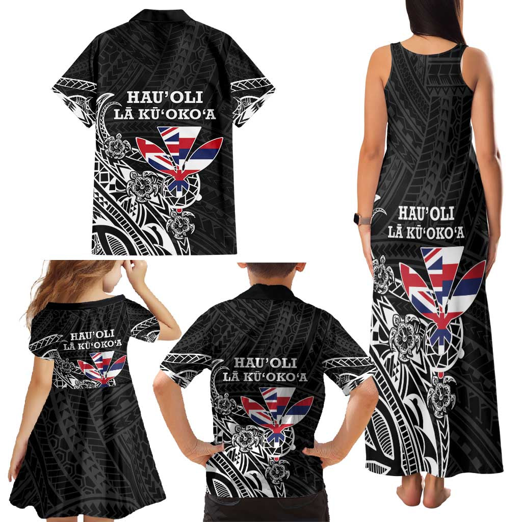Hawaii November 28th Is My Independence Day Family Matching Tank Maxi Dress and Hawaiian Shirt LT05 - Polynesian Pride