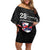 Hawaii November 28th Is My Independence Day Off Shoulder Short Dress