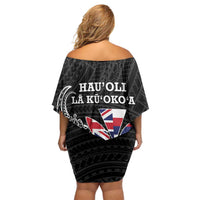 Hawaii November 28th Is My Independence Day Off Shoulder Short Dress