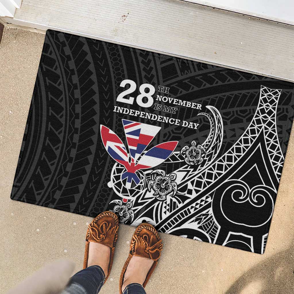 Hawaii November 28th Is My Independence Day Rubber Doormat