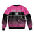 Custom New Zealand Women Cricket Bomber Jacket Pink Simple Style